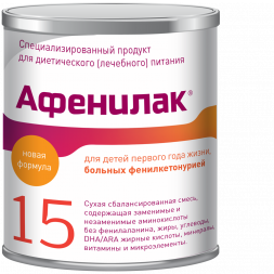Лечебное питание Афенилак 15 при заболевании фенилкетонурия 400 гр.