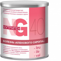 Лечебное питание Нутриген 40 -leu, -ile, -val при заболевании кленового сиропа 400 гр.