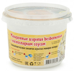 Макароны безбелковые в кисло-сладком соусе 40 гр.