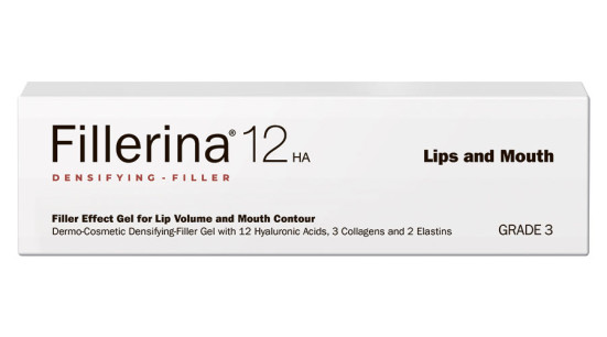 Fillerina 12HA Densifying-Filler Lips and Mouth Grade 3, Гель-филлер для объема и коррекции контура губ Уровень 3, объем 7 мл.