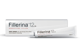 Fillerina 12 Densifying-Filler Night Cream, Восстанавливающий ночной крем для лица Уровень 3, объем 50 мл.