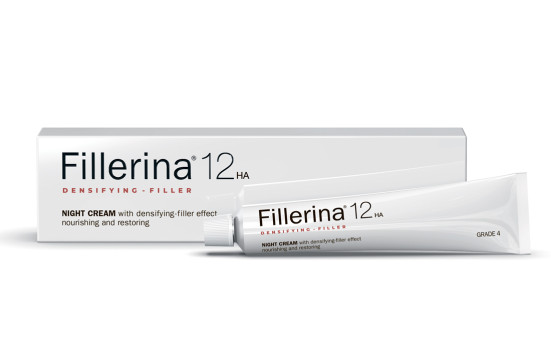Fillerina 12 Densifying-Filler Night Cream, Восстанавливающий ночной крем для лица Уровень 4, объем 50 мл.