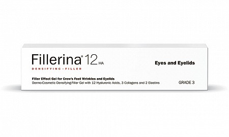 Fillerina 12HA Densifying-Filler Eyes and Eyelids Grade 3, 15 ml. Гель с эффектом филлера для коррекции морщин в области глаз
