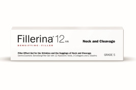Fillerina 12HA Densifying-Filler Neck and Cleavege Grade 5, 30 ml. Дермо-косметический гель с эффектом филлера для для коррекции морщин в области шеи и декольте