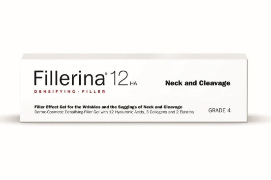 Fillerina 12HA Densifying-Filler Neck and Cleavege Grade 4, 30 ml. Дермо-косметический гель с эффектом филлера для для коррекции морщин в области шеи и декольте
