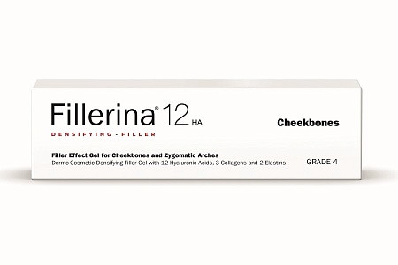 Fillerina 12HA Densifying-Filler Cheekbones Grade 4, 15 ml. Дермо-косметический гель с эффектом филлера для моделирования скул