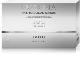 Crescina Hair Follicular Islands Complex 1900 20+20 Woman. Комплекс лосьонов (лосьон для стимуляции роста волос + лосьон против выпадения волос)