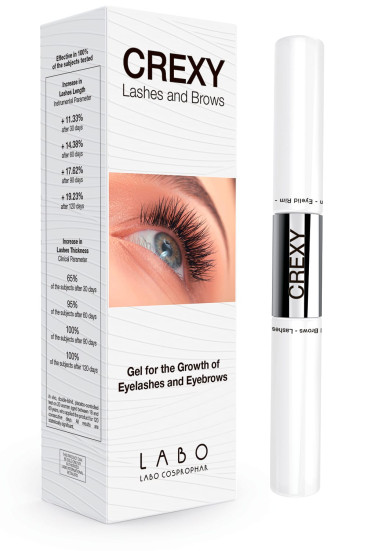 Labo Crexy Lashes and Brows Gel, 8 ml. Гель для стимуляции роста ресниц и бровей