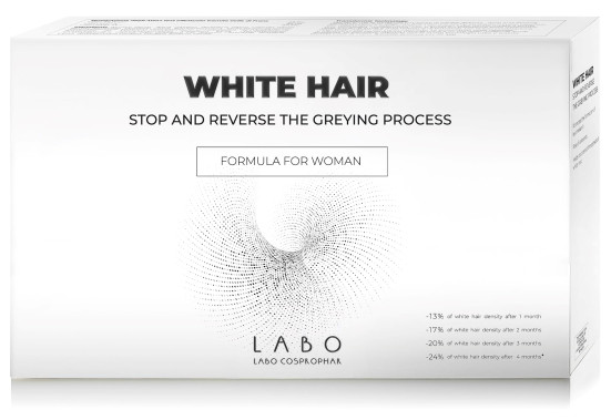 Labo White Hair Treatment for Woman №40. Ампулы для уменьшения проявления седины для женщин