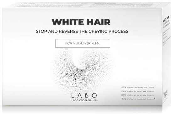 Labo White Hair Treatment for Man №40. Ампулы для уменьшения проявления седины для мужчин
