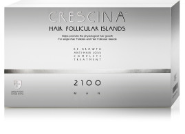 Crescina Hair Follicular Islands Complex 2100 10+10 Man. Комплекс лосьонов (лосьон для стимуляции роста волос + лосьон против выпадения волос)