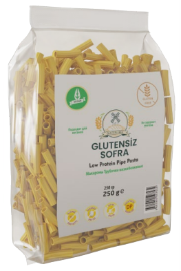 Низкобелковые безглютеновые макароны «Трубочки» Sofra Low-protein Pipe Pasta, 250 гр. SLP507534