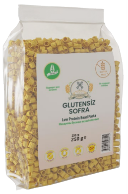 Низкобелковые безглютеновые макароны «Бусинки» Sofra Low-protein Bead Pasta, 250 гр. SLP507541