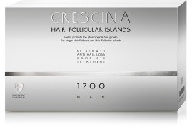 Crescina Hair Follicular Islands Complex 1700 10+10 Man. Комплекс лосьонов (лосьон для стимуляции роста волос + лосьон против выпадения волос)
