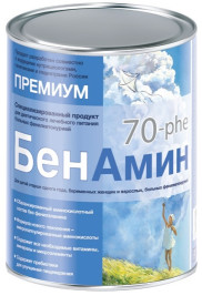 БенАмин 70-phe лечебное питание при фенилкетонурии (ФКУ), 500 гр. Россия