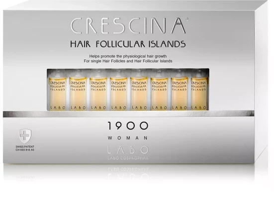 Crescina Hair Follicular Islands Re-Growth 1900 №20 Woman. Кресцина HFI Лосьон для стимуляции роста волос для женщин