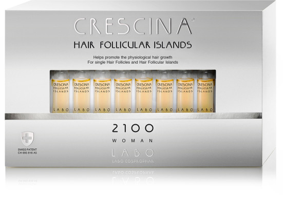 Crescina Hair Follicular Islands Re-Growth 2100 №20 Woman. Кресцина HFI Лосьон для стимуляции роста волос для женщин