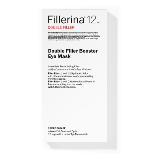 Fillerina 12HA Booster eye mask Патчи для глаз c двойным эффектом филлера, 12 пар в упак.