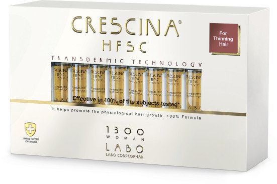 Crescina Re-Growth 1300 HFSC Transdermic Woman №40. Кресцина 1300 Лосьон для возобновления роста волос у женщин